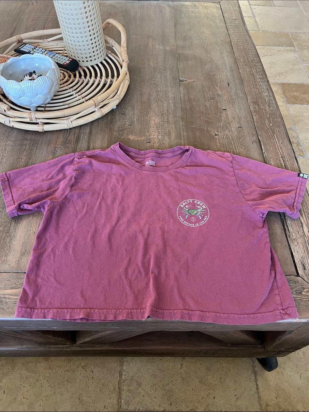 Salty Crew Kids Short Sleeve Tee in Faded Purple-Pink